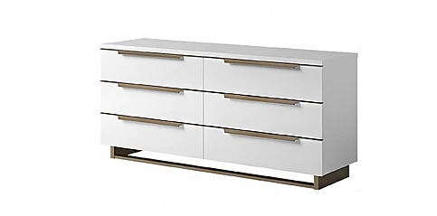 Συρταριέρα μοντέρνα υπνοδωματίου λευκή (SMART4)