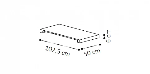 Σετ τραπεζαρία μοντέρνα εκρού (AMBRA1)