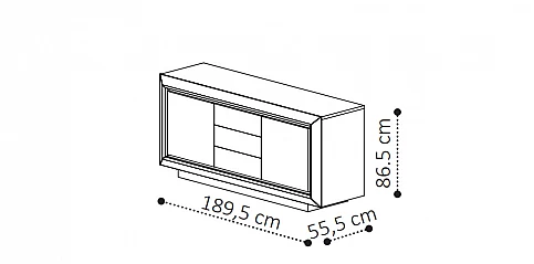 Μπουφές μοντέρνος ELITE (ELINP)