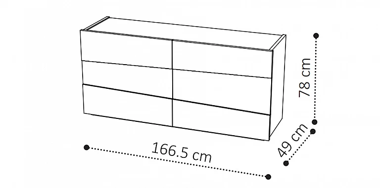 Συρταριέρα διπλή μοντέρνα TEKNO 166 (TEK6) ΣΥΡΤΑΡΙΕΡΑ-ΚΟΜΟΤΑ Συρταριέρα διπλή μοντέρνα TEKNO 166 (TEK6) ΣΥΡΤΑΡΙΕΡΑ-ΚΟΜΟΤΑ