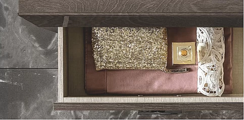 Κομοδίνο κρεβατιού μοντέρνο γκρι (ELITE)