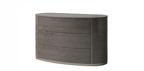 Συρταριέρα μοντέρνα γκρι Round (ROUN)