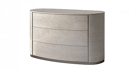 Συρταριέρα μοντέρνα εκρού ROUND (ROUE) 