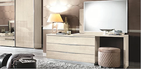 Τουαλέτα κρεβατοκάμαρας εκρού PLATINUM (PLAS)