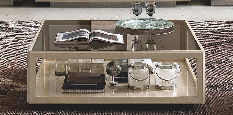 Τραπέζι σαλονιού τετράγωνο εκρού ELITE (ELI) ΤΡΑΠΕΖΑΚΙΑ ΣΑΛΟΝΙΟΥ