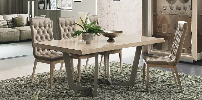 Τραπέζι τραπεζαρίας μοντέρνο εκρού ELITE (ELAV160) ΤΡΑΠΕΖΙ ΤΡΑΠΕΖΑΡΙΑΣ