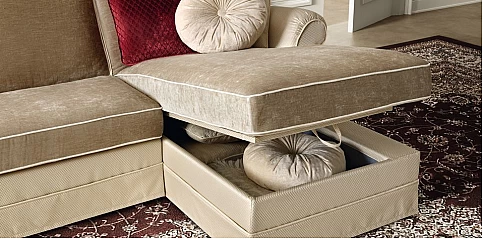 Καναπές γωνία L-SHAPE με χώρο αποθήκευσης (TREVISO)