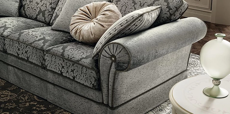 Γωνιακός καναπές κλασικός με πέτρες Swarovski (NOST) ΓΩΝΙΑΚΟΙ ΚΑΝΑΠΕΔΕΣ