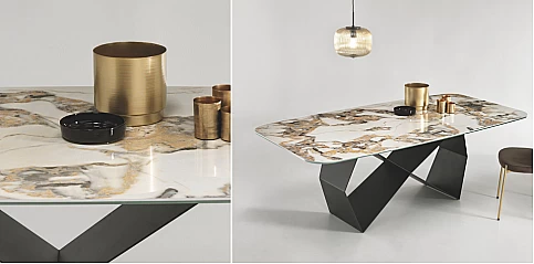 Τραπέζι τραπεζαρίας μοντέρνο KARL (SYMNE)