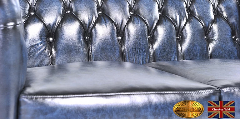 Γνήσιος δερμάτινος καναπές Chesterfield διθέσιος (BBS2) ΣΑΛΟΝΙΑ ΓΡΑΦΕΙΟΥ ΔΕΡΜΑΤΙΝΑ