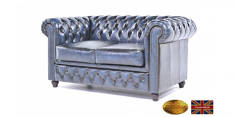 Γνήσιος δερμάτινος καναπές Chesterfield διθέσιος (BBS2) ΣΑΛΟΝΙΑ ΓΡΑΦΕΙΟΥ ΔΕΡΜΑΤΙΝΑ