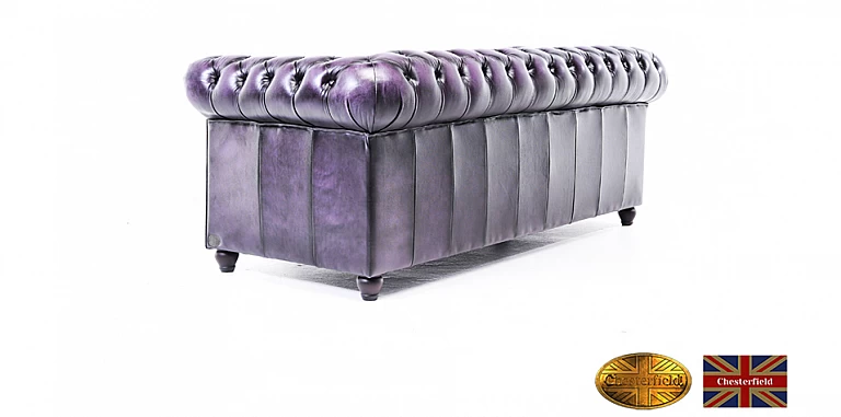 Γνήσιος δερμάτινος καναπές Chesterfield τριθέσιος (BPU3) ΣΑΛΟΝΙΑ ΓΡΑΦΕΙΟΥ ΔΕΡΜΑΤΙΝΑ