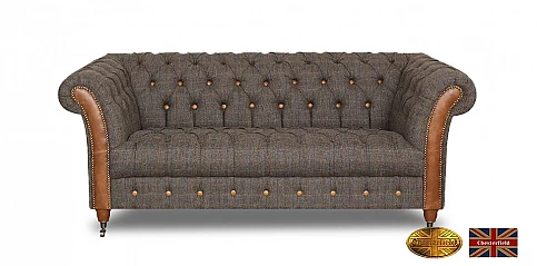 Γνήσιος καναπές Chesterfield Διθέσιος "Candytuft" (W002)