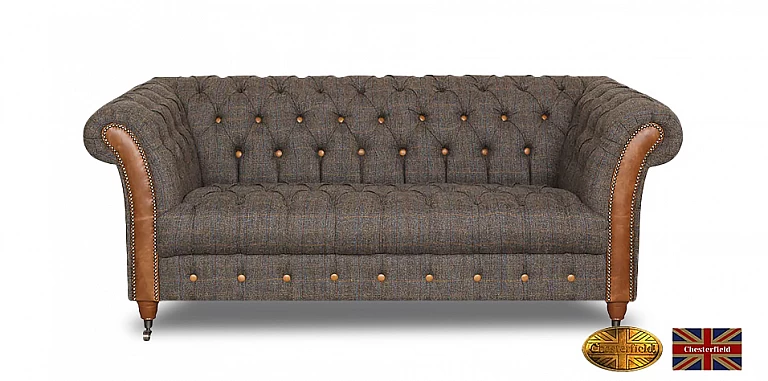 Γνήσιος καναπές Chesterfield Διθέσιος (W002) ΣΑΛΟΝΙΑ ΓΡΑΦΕΙΟΥ ΔΕΡΜΑΤΙΝΑ