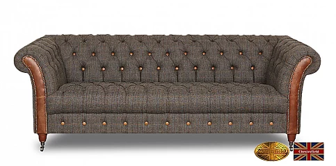 Γνήσιος καναπές Chesterfield τριθέσιος "Candytuft" (W003) Γνήσιος καναπές Chesterfield τριθέσιος "Candytuft" (W003)