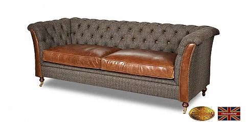 Γνήσιος καναπές Chesterfield Διθέσιος "Geranium" (W102)