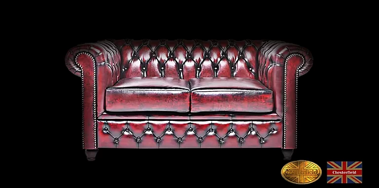 Γνήσιος δερμάτινος καναπές Chesterfield διθέσιος (BMS2) ΣΑΛΟΝΙΑ ΓΡΑΦΕΙΟΥ ΔΕΡΜΑΤΙΝΑ