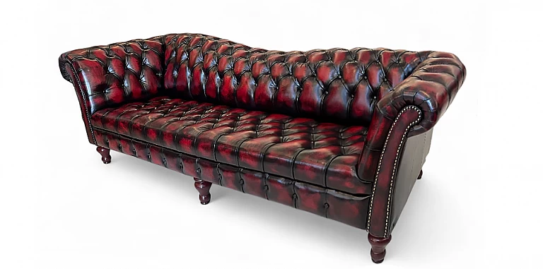 Γνήσιος δερμάτινος καναπές Chesterfield τετραθέσιος (BFLYB) ΣΑΛΟΝΙΑ ΓΡΑΦΕΙΟΥ ΔΕΡΜΑΤΙΝΑ