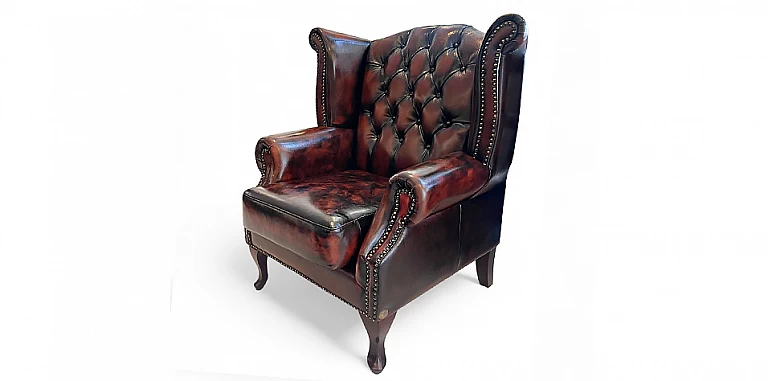 Γνήσια δερμάτινη πολυθρόνα Chesterfield (KINGK) ΠΟΛΥΘΡΟΝΕΣ ΕΠΙΣΚΕΠΤΩΝ