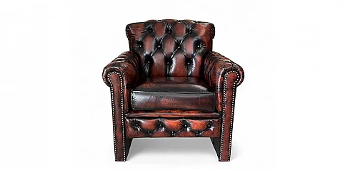 Γνήσια δερμάτινη πολυθρόνα για γραφείο Chesterfield (SCOTTK)