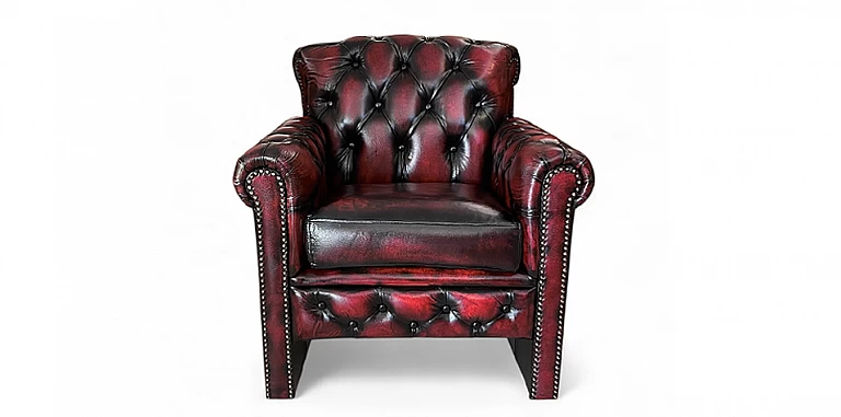 Γνήσια δερμάτινη πολυθρόνα για γραφείο Chesterfield (SCOTTB) ΠΟΛΥΘΡΟΝΕΣ ΕΠΙΣΚΕΠΤΩΝ