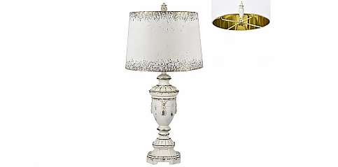 Επιτραπέζιο φωτιστικό με χρυσές λεπτομέρειες "Whitney" (1759)