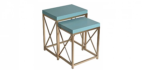 Σετ τραπεζάκια μεταλλικά (6101) Σετ τραπεζάκια μεταλλικά (6101)