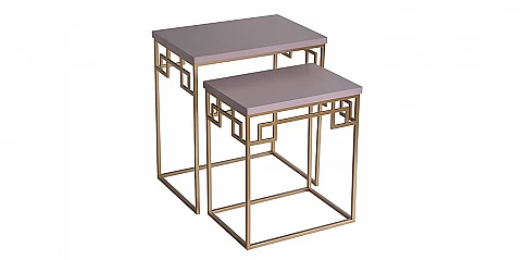 Σετ τραπεζάκια μεταλλικά (6102)