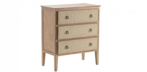 Συρταριέρα Hawthorne με Διακόσμηση Λινού (8050)