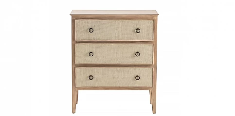 Συρταριέρα Hawthorne με Διακόσμηση Λινού (8050)