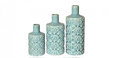 Διακοσμητικά βάζα Washed blue (P778)