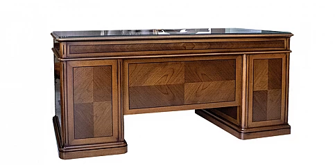 Γραφείο κλασικό σε καρυδιά (T160)