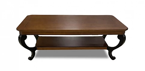 Τραπέζι σαλονιού μακρόστενο με καφέ-μαύρο (NFOI)