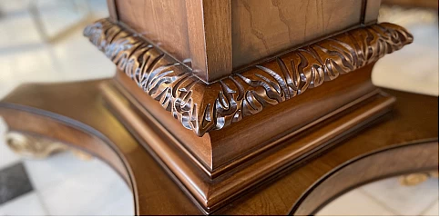 Τραπέζι τραπεζαρίας ανοιγόμενο με δύο βάσεις (0211)