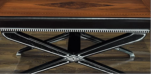 Τραπέζι σαλονιού με μαύρη πατίνα (CHIB)