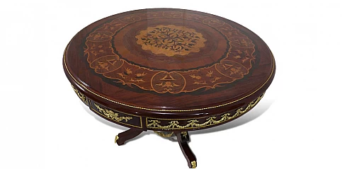 Ροτόντα τραπέζι μαρκετερί (0008)