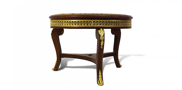 Κλασικό τραπεζάκι σαλονιού με μάρμαρο (1530) ΤΡΑΠΕΖΑΚΙΑ ΣΑΛΟΝΙΟΥ Louis XV