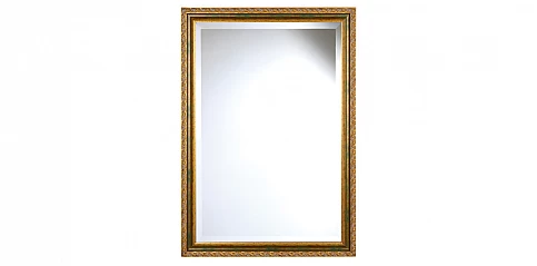 Καθρέφτης δίχρωμος κλασικός χρυσό-μπρονζέ (6214)