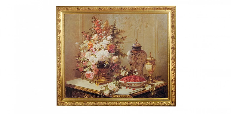 Πίνακας με κορνίζα "Λουλούδια" (6771)  ΠΙΝΑΚΕΣ ΖΩΓΡΑΦΙΚΗΣ