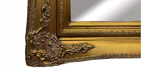 Καθρέφτης κλασικός με σκάλισμα σε χρυσό (8530L)