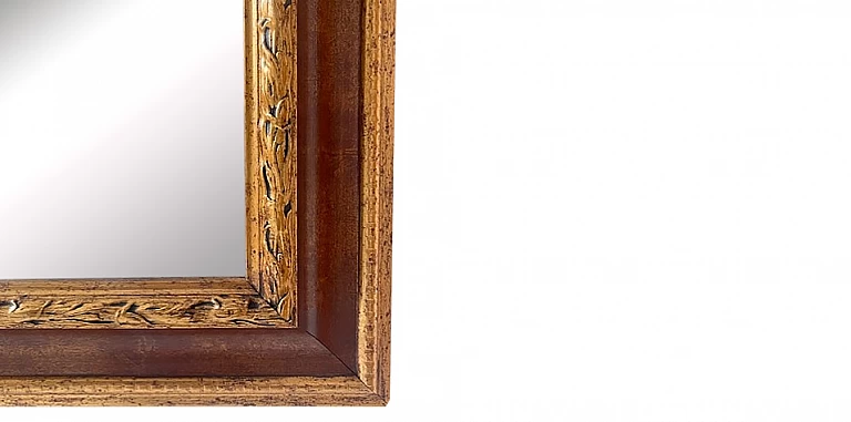 Καθρέφτης δίχρωμος κλασικός μπορντώ-μπρονζέ (6295)-ΔΙΑΚΟΣΜΗΤΙΚΟΙ ΚΑΘΡΕΦΤΕΣ