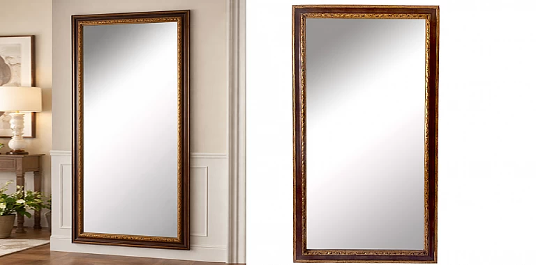 Καθρέφτης δίχρωμος κλασικός μπορντώ-μπρονζέ (6295)-ΔΙΑΚΟΣΜΗΤΙΚΟΙ ΚΑΘΡΕΦΤΕΣ