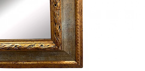 Καθρέφτης δίχρωμος κλασικός χρυσό-μπρονζέ (3442)