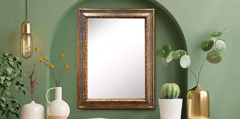 Καθρέφτης δίχρωμος κλασικός χρυσό-μπρονζέ (3442)-ΔΙΑΚΟΣΜΗΤΙΚΟΙ ΚΑΘΡΕΦΤΕΣ