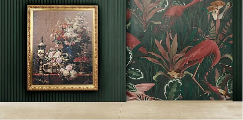 Πίνακας με κορνίζα "Λουλούδια" (6769) 