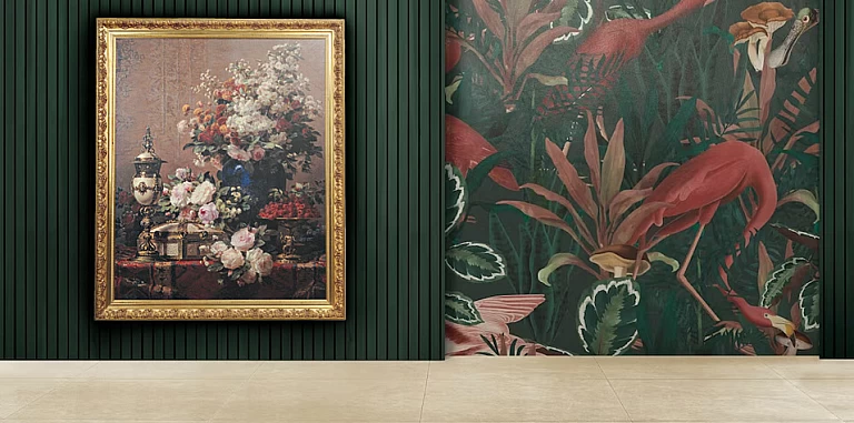 Πίνακας με κορνίζα "Λουλούδια" (6769)  ΠΙΝΑΚΕΣ ΖΩΓΡΑΦΙΚΗΣ