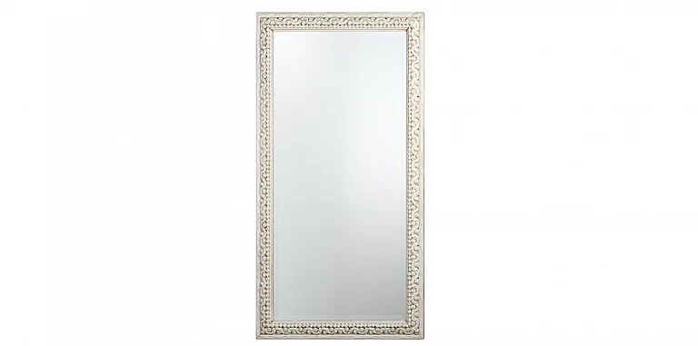 Καθρέφτης vintage λευκός (2917)-ΚΑΘΡΕΦΤΗ ΓΙΑ ΜΠΟΥΦΕ