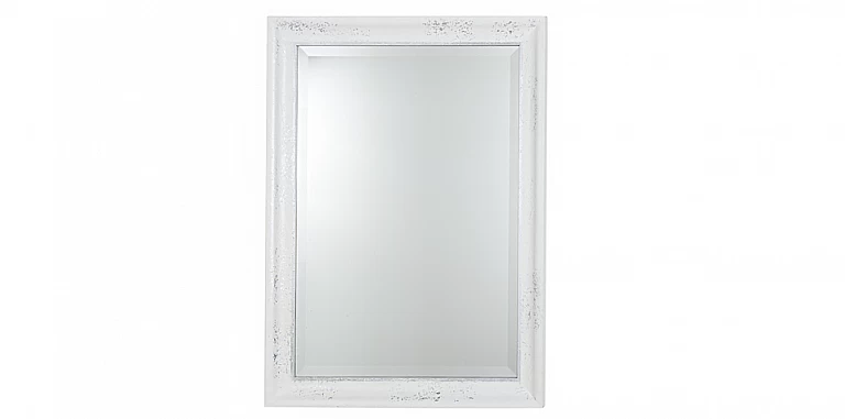 Καθρέφτης σε λευκή πατίνα (3451)-ΚΑΘΡΕΦΤΗ ΓΙΑ ΜΠΟΥΦΕ