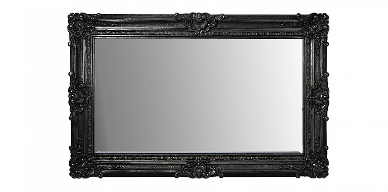 Καθρέφτης κλασικός με σκάλισμα σε μαύρο (8898)-ΔΙΑΚΟΣΜΗΤΙΚΟΙ ΚΑΘΡΕΦΤΕΣ