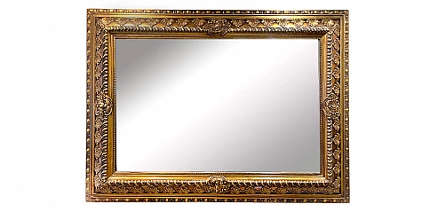 Καθρέφτης κλασικός με σκάλισμα σε χρυσό (8869)